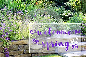 Perennial spring garden
