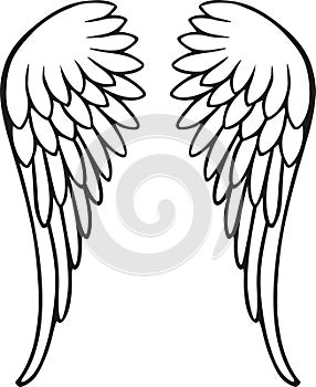 Perfect angel wings