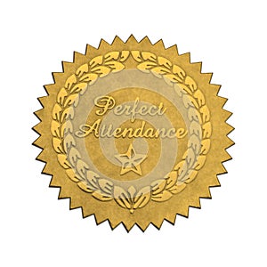 Perfect Attendance Seal