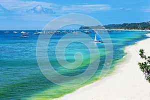 Perfect beach of Boracay island