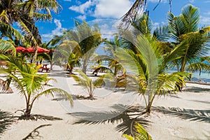 Perfect beach at Caye Caulker island in Beli