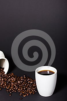 A perfect black coffee