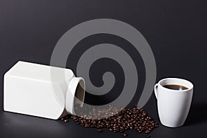 A perfect black coffee