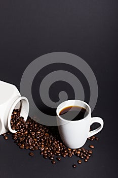A perfect black coffee