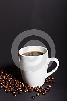 A perfect black coffee