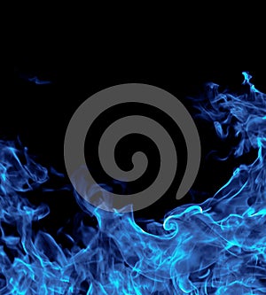 Perfect blue fire background