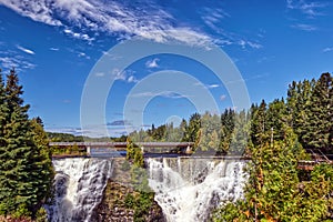 Perfect blue sky complementing the scenery - Kakabeka Falls, Thunder Bay, ON, Canada