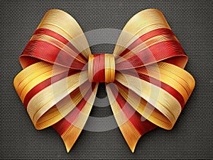 a perfect Christmas bow illustration