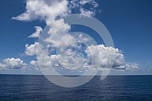 Perfect clouds over South Pacific Ocean