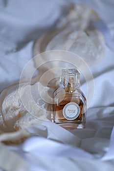 The perfect combination of perfume bottle and bra