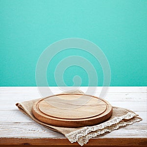 The perfect combination of rustic chic style - our wooden pizza board and napkin