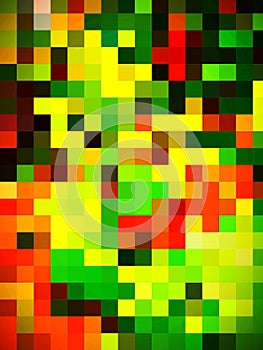 A perfect distinguishing digital colorful pattern of squares photo