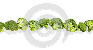 Perfect fresh broccoli on white background