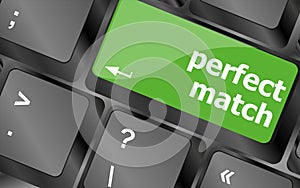 Perfect match, keyboard with computer key button