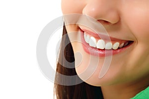 Perfetto sorriso salutare dente 