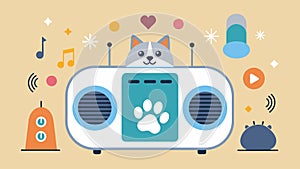 The perfect solution for pets who fear loud noises this sound machine provides a variety of calming tones and music to photo