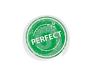 Perfect stamp vector texture. Rubber cliche imprint. Web or print design element for sign, sticker, label
