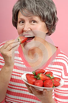 Perfect strawberry bite
