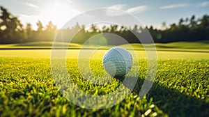 Perfect Summer Day at the Golf Course with Sharp Landscape Details and Dreamy Silhouette