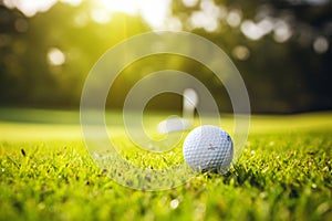 Perfect Summer Day at the Golf Course with Sharp Landscape Details and Dreamy Silhouette