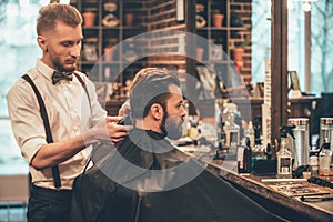 Perfect trim at barbershop.