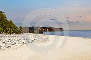 Perfect tropical island Maldives paradise beach Beautiful tropical beach