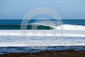 The perfect wave breaking at the iconic Bells Beach Victoria Australia