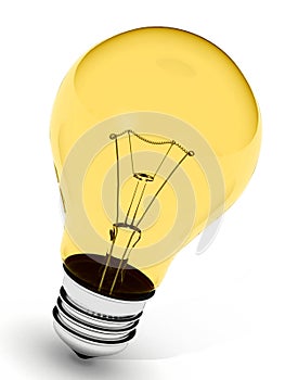 Perfect yellow light bulb