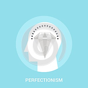 Perfectionism icon concept