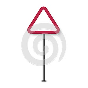 Main road restrictions road sign concept abstract picture. Business artwork vector graphics