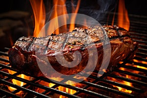 Perfectly Grilled Steak, A Culinary Masterpiece Delighting the Senses with Irresistible Aroma. Ai generated