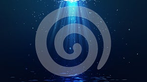 Deep blue ocean background