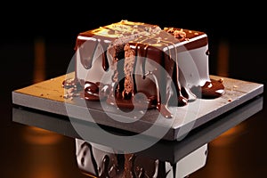 perfectly tempered chocolate with a glossy finish