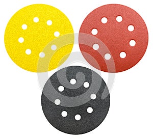 Perforated abrasive wheels, isolated