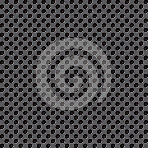 Perforated black surface