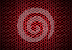Perforated metal background pattern  red