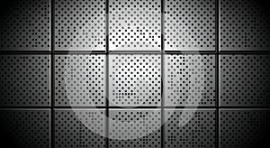 Perforated Metal Panel Grid Texture background