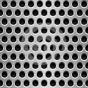 Perforated metal plate.