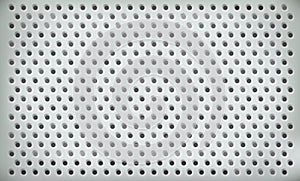 Perforated metal plate as an industrial background