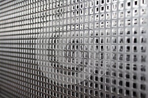 Perforated metal plate iron steel sheets with gridded wholes pattern for industrial processing