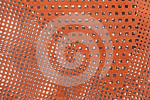perforated metal rusty surface