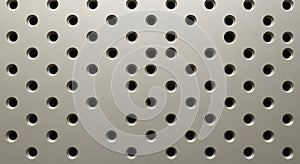 Perforated Metal Sheet Texture