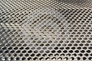 Perforated metal sheet texture