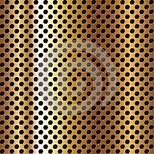 Perforated metal surface