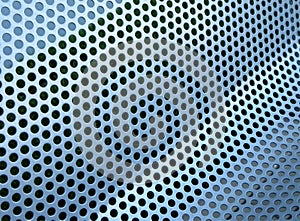 Perforated metallic grid