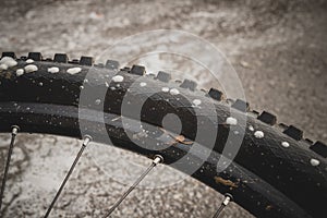 Perforated MTB tire