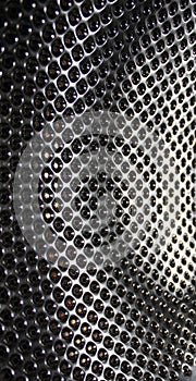 Perforated stainless steel, texture or metallic background