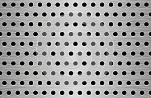 Perforation metal texture