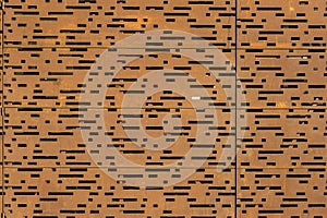 Perforation rusty sheet metal