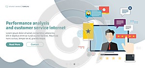 Performance analysis and customer service internet